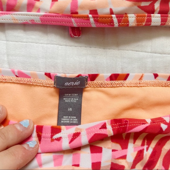 Aerie High-Neck Halter Bikini Set💗🧡💗 - Picture 4 of 6